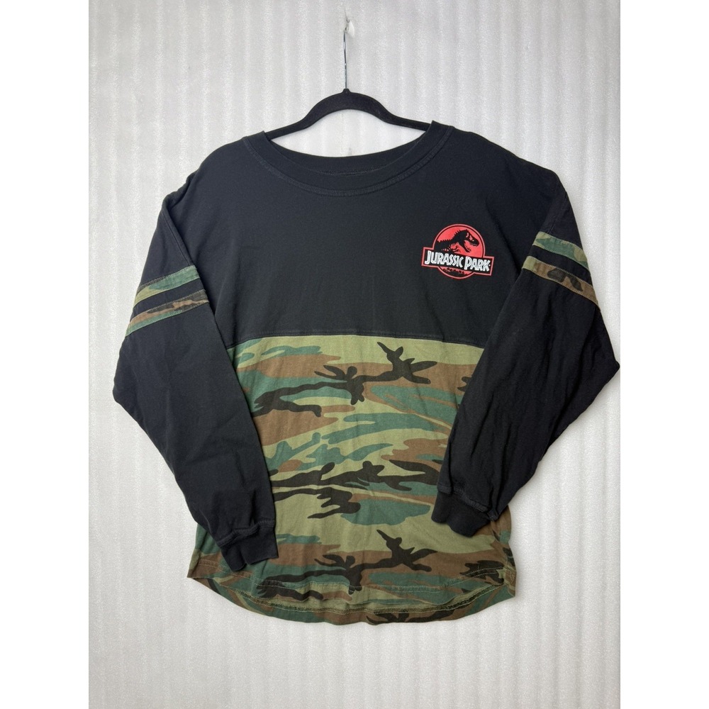 Universal Studios Jurassic Park Black Camo Long Sleeve Spirit Jersey Sz. XS